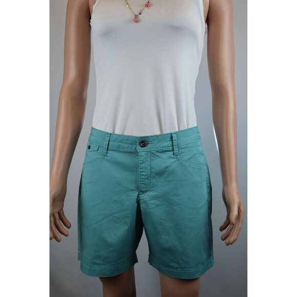 Women's Lee‎ Natural Fit Turquoise Shorts Size 10 Medium - Picture 1 of 12